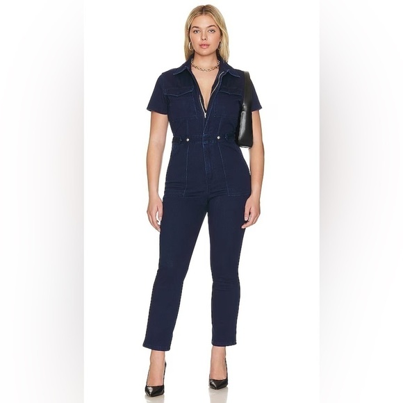 Good American Pants - Good American Blue Denim Jumpsuit 6 3X 22/24